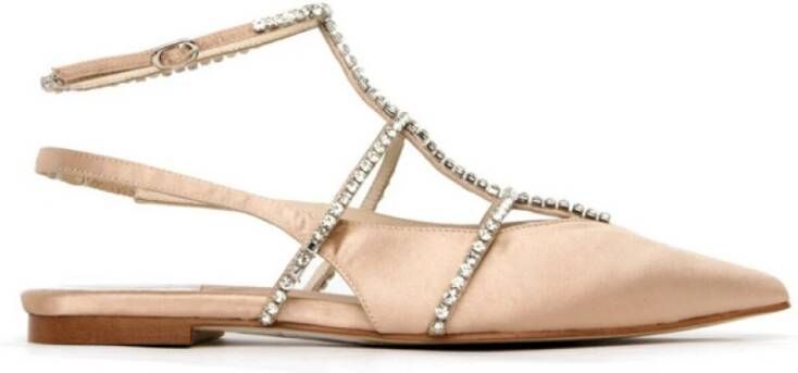 Jeffrey Campbell Platte Sandalen Natural Pristina Beige Dames