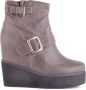 Jeffrey Campbell Premium Wedge Booties voor modieuze vrouwen Gray Dames - Thumbnail 2