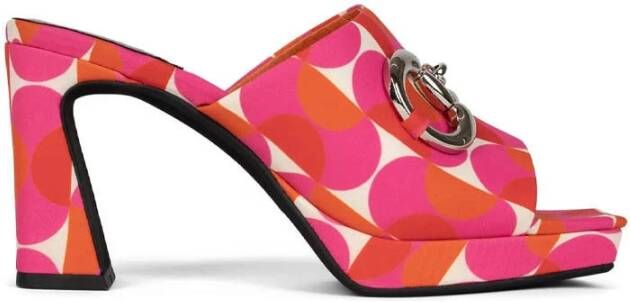 Jeffrey Campbell Rode Bloe Hakken Muiltjes