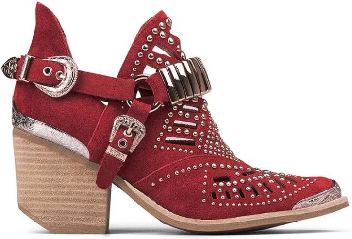 Jeffrey Campbell Rode Calhoun-4 Stijlvolle Modieuze Schoenen