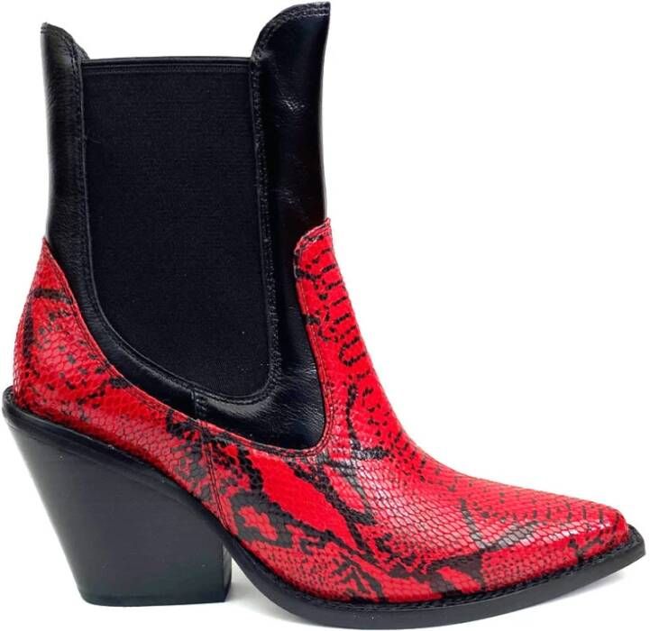 Jeffrey Campbell Rood en Zwart Johan Schoenen