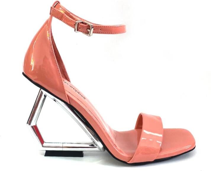 Jeffrey Campbell Roze-Zilver Stijlvolle Sandalen
