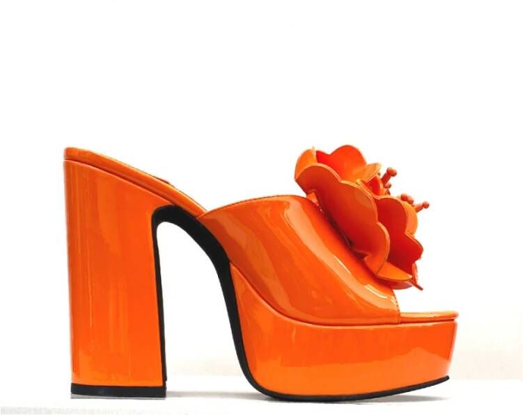 Jeffrey Campbell Tropische Oranje Stijlvolle Mode Schoenen