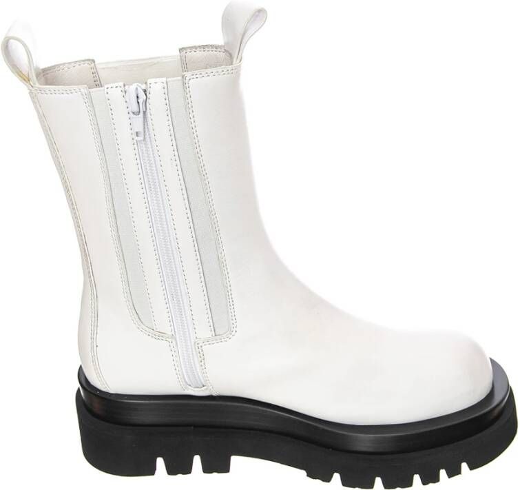 Jeffrey Campbell Witte leren lente zomer dameslaarzen White Dames