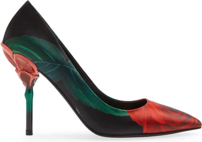 Jeffrey Campbell Zwarte en rode damesschoenen