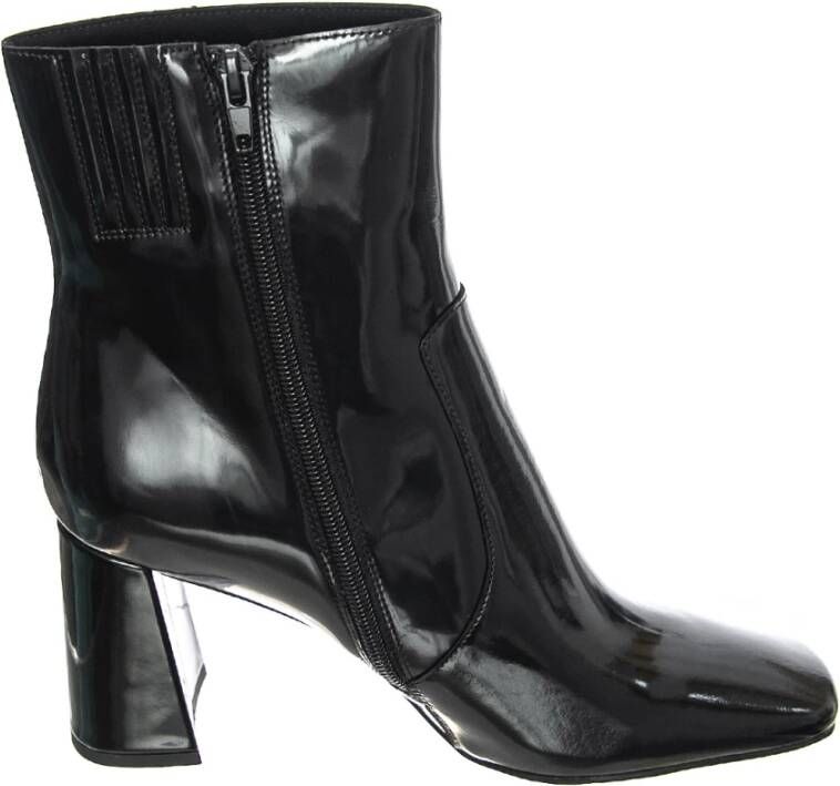 Jeffrey Campbell Zwarte Lakleren Enkellaarzen Black Dames