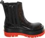 Jeffrey Campbell Zwarte leren enkellaarsjes Black Dames - Thumbnail 1