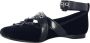 Jeffrey Campbell Zwarte platte schoenen met enkelband Blue Dames - Thumbnail 1