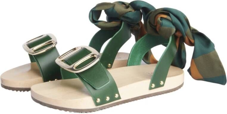 Jejia Flat Sandals Groen Dames