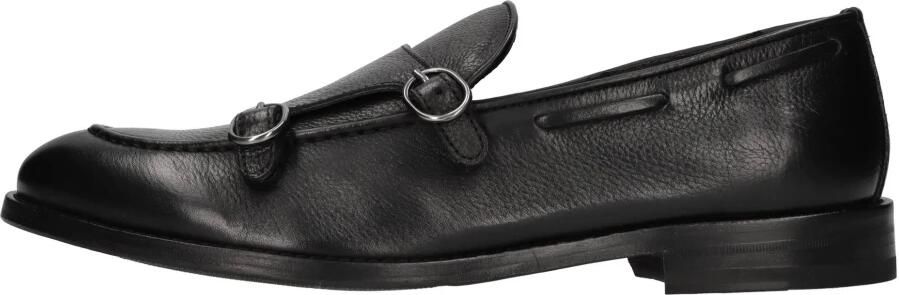 Jerold Wilton Double Buckle Leather Loafers