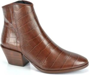 Jhay Croco Botje DH. 5cm Bruin Dames