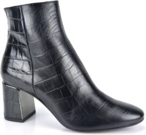 Jhay heeled shoes Croco Botje SpecH. 6cm Zwart Dames