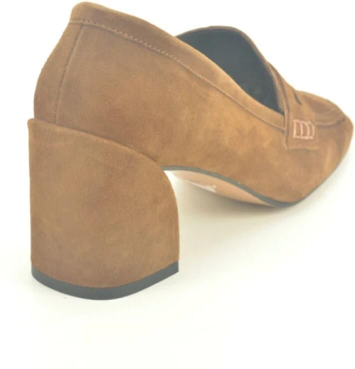 Jhay Cognac daim Moccassin DH 5cm Bruin Dames - Foto 2