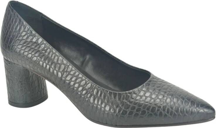 Jhay Zwart croco Pump Zwart Dames