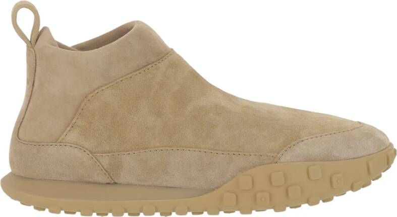 Jil Sander Beige Suède Sneakers