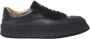 Jil Sander Zwarte Leren Lage Sneakers voor Heren Black Heren - Thumbnail 2