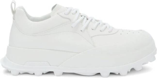 Jil Sander Chunky Leren Sneakers White Heren