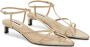 Jil Sander Donkere Sandaal Kooi Stijl Beige Dames - Thumbnail 1