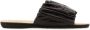 Jil Sander Elegante donkerbruine leren slippers Bruin Dames - Thumbnail 1