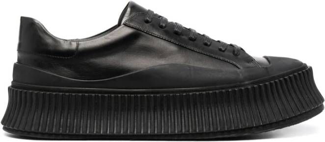 Jil Sander Elegante Zwarte Damessneakers Black Dames