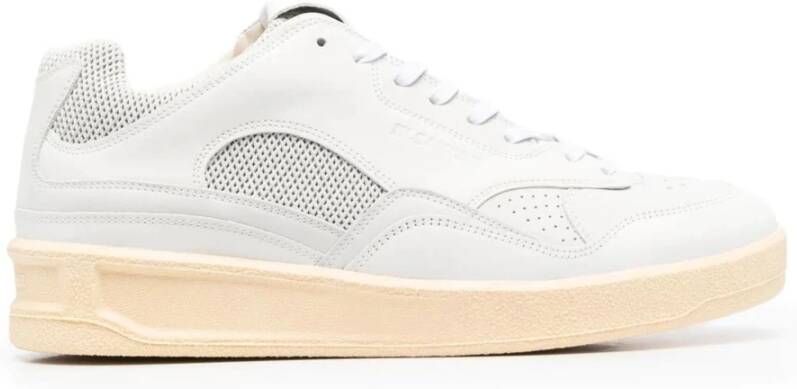 Jil Sander Witte Sneakers met Vetersluiting Wit Heren - Foto 2