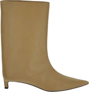 Jil Sander Hoge Laarzen Beige Dames