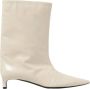 Jil Sander Ivory Kitten Heel Enkellaarsjes - Thumbnail 1