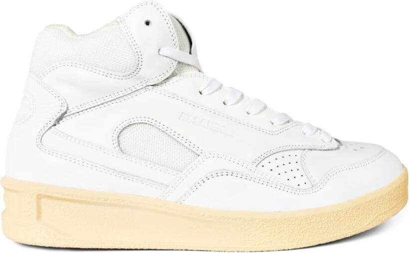 Jil Sander Luxe Leren Sneakers Wit Dames - Foto 3