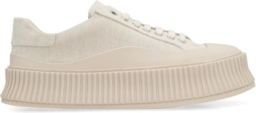 Jil Sander Canvas Platform Sneakers