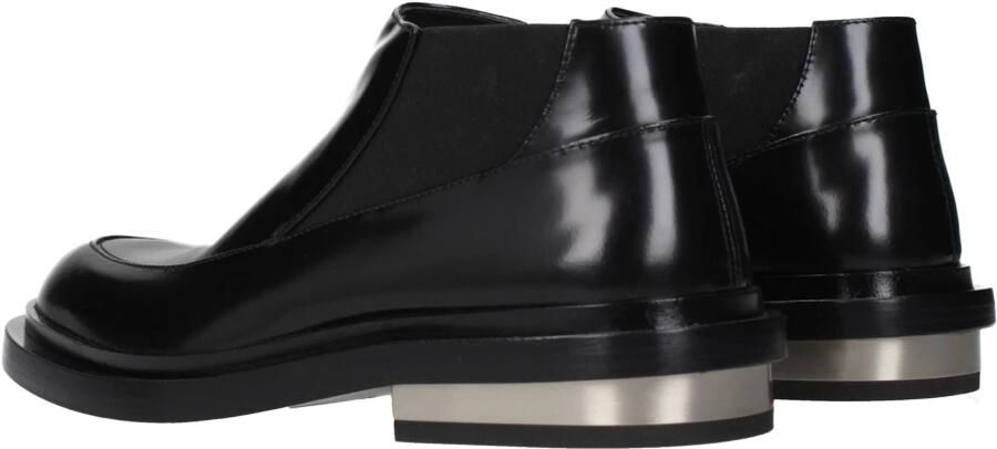 Jil Sander Zwarte leren enkellaars Black Dames - Foto 3