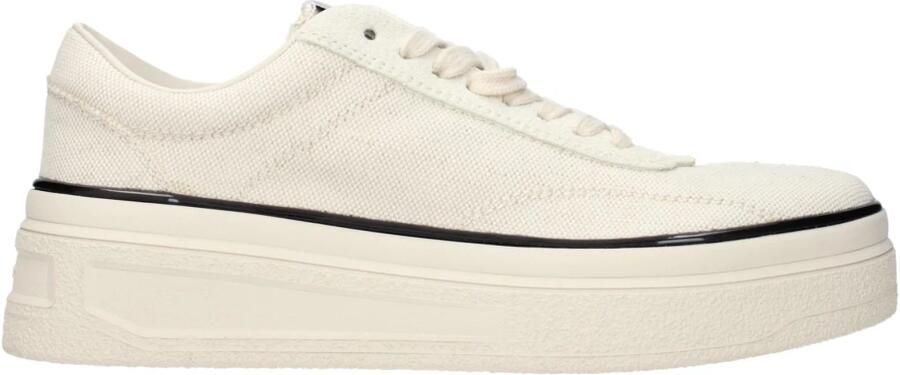 Jil Sander Chunky Sole Canvas Sneakers Beige Heren