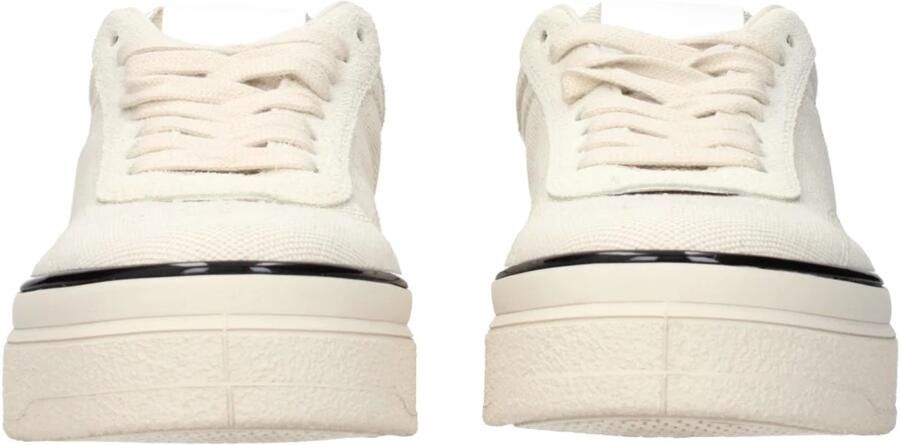 Jil Sander Chunky Sole Canvas Sneakers Beige Heren - Foto 2