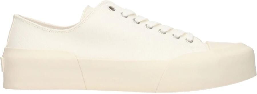 Jil Sander Witte Veterschoenen Lage Sneakers White Heren - Foto 2