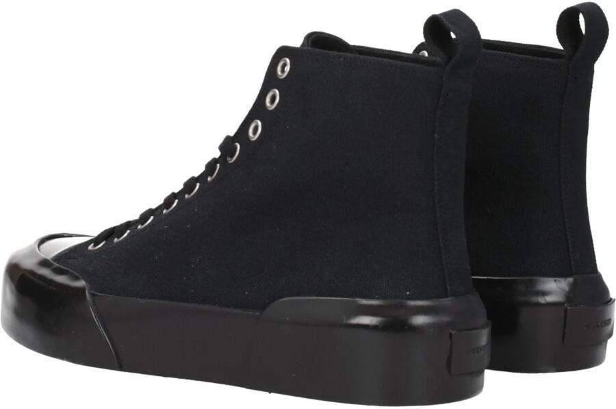 Jil Sander Zwarte Stoffen Sneakers Vetersluiting - Foto 3