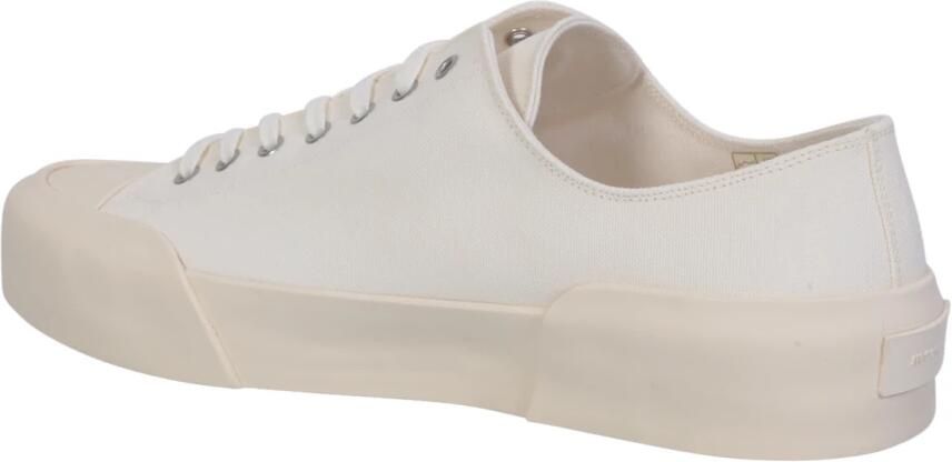 Jil Sander Witte Veterschoenen Lage Sneakers White Heren