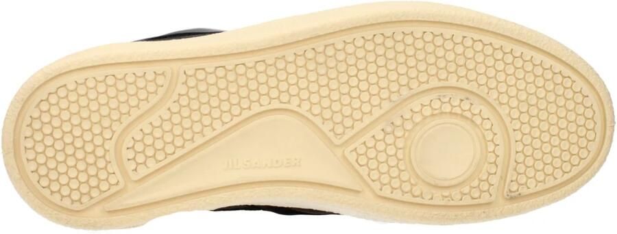 Jil Sander Koeienleer en Stoffen Mesh Lage Sneakers Black Heren - Foto 5