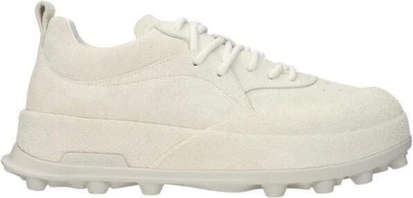 Jil Sander Leren Chunky Sneakers met Finish
