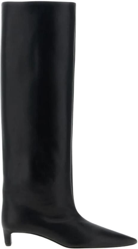 Jil Sander Leren Knielaarzen