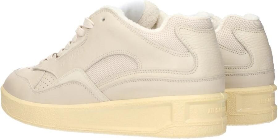 Jil Sander Lage leren en mesh sneakers - Foto 3