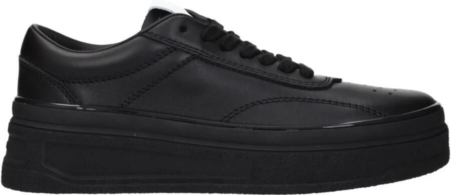 Jil Sander Leren Platform Sneakers