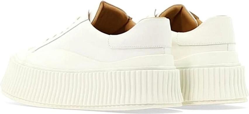 Jil Sander Witte Leren Sneakers voor Vrouwen White Dames - Foto 5