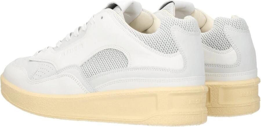 Jil Sander Witte Sneakers met Vetersluiting Wit Heren - Foto 3