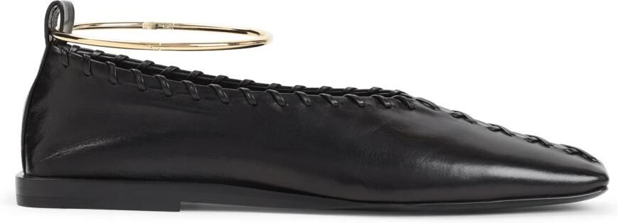 Jil Sander Zwarte Ballerina's voor Vrouwen