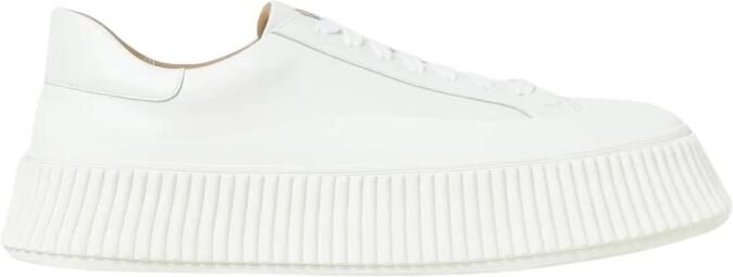 Jil Sander Witte Leren Sneakers voor Vrouwen White Dames - Foto 5