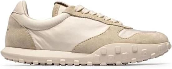 Jil Sander Gestructureerde Platform Sneakers Vetersluiting Stijl Beige Dames - Foto 6