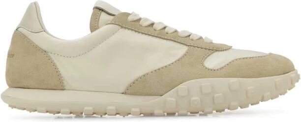 Jil Sander Gestructureerde Platform Sneakers Vetersluiting Stijl Beige Dames - Foto 2