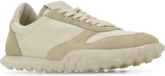 Jil Sander Gestructureerde Platform Sneakers Vetersluiting Stijl Beige Dames - Foto 3