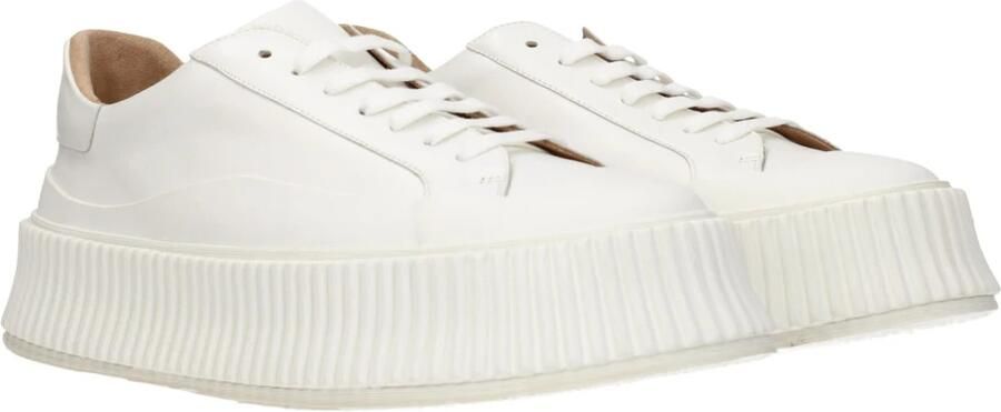 Jil Sander Witte leren sneakers Ronde neus - Foto 6
