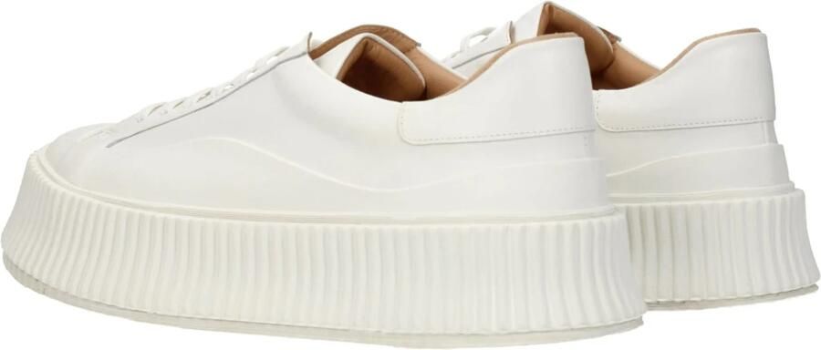 Jil Sander Witte leren sneakers Ronde neus - Foto 4