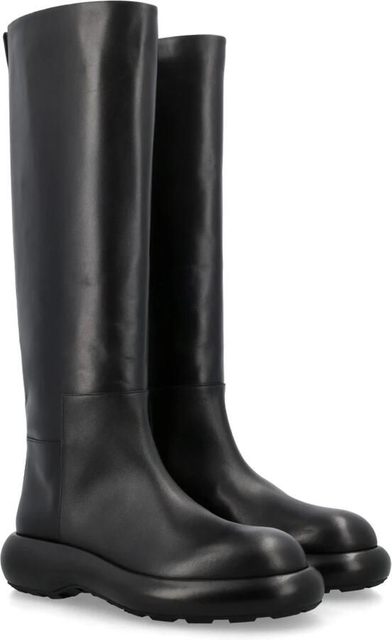 Jil Sander Boots Long Black Boots With Smooth Leather Finish in zwart - Foto 3